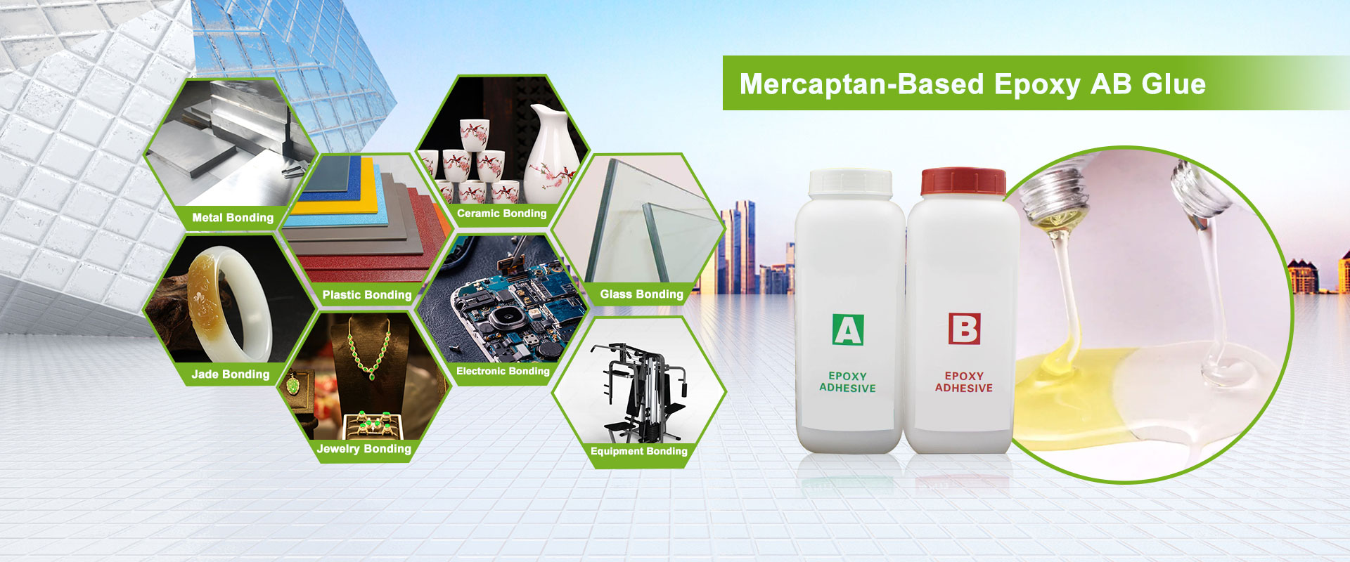 Mercaptan आधारित हार्डनर अंदाजे. जेल वेळ 5 मिनिटे उत्पादक